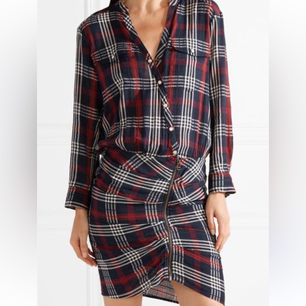 Veronica Beard Emory Plaid Dress Size 10
